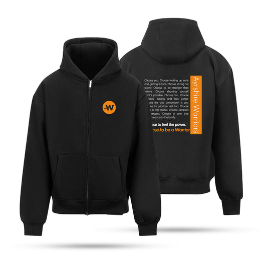 AW Adult Unisex Oversized Zipped Hoodie