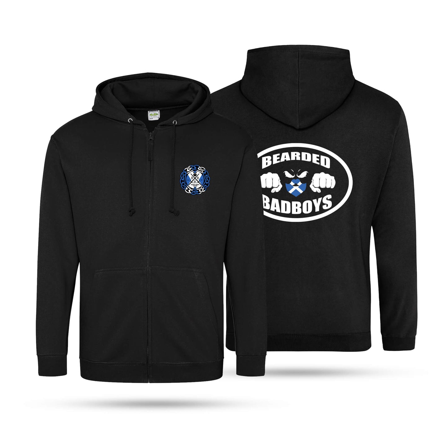 BB Adult Unisex Zip Fists Hoodie