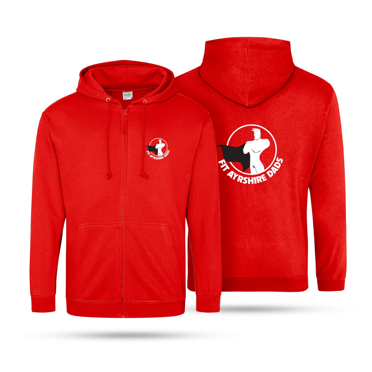 Fit Ayrshire Dads Adult Unisex Zipped Hoodie