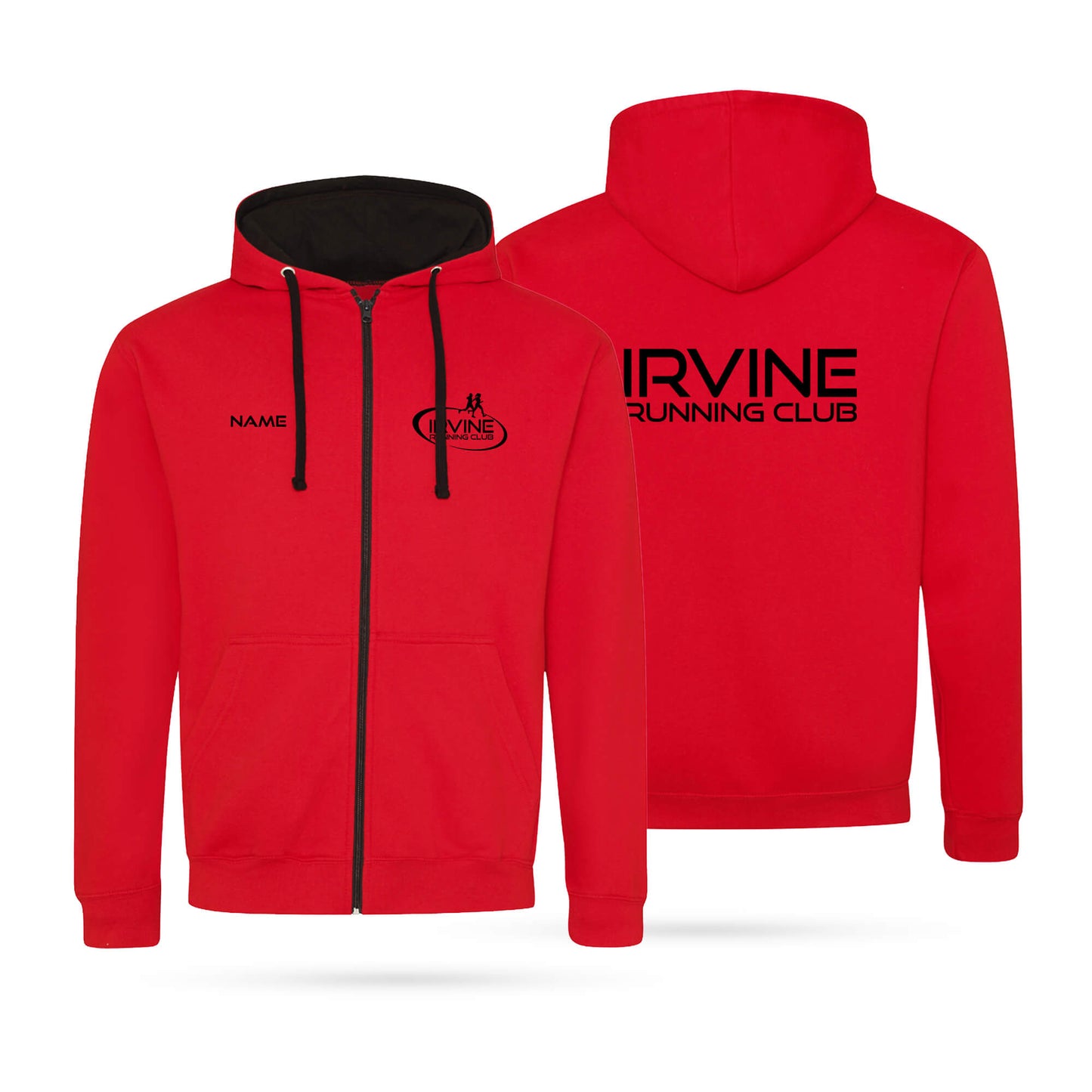 IRC Adult Unisex Contrast Zip Hoodie