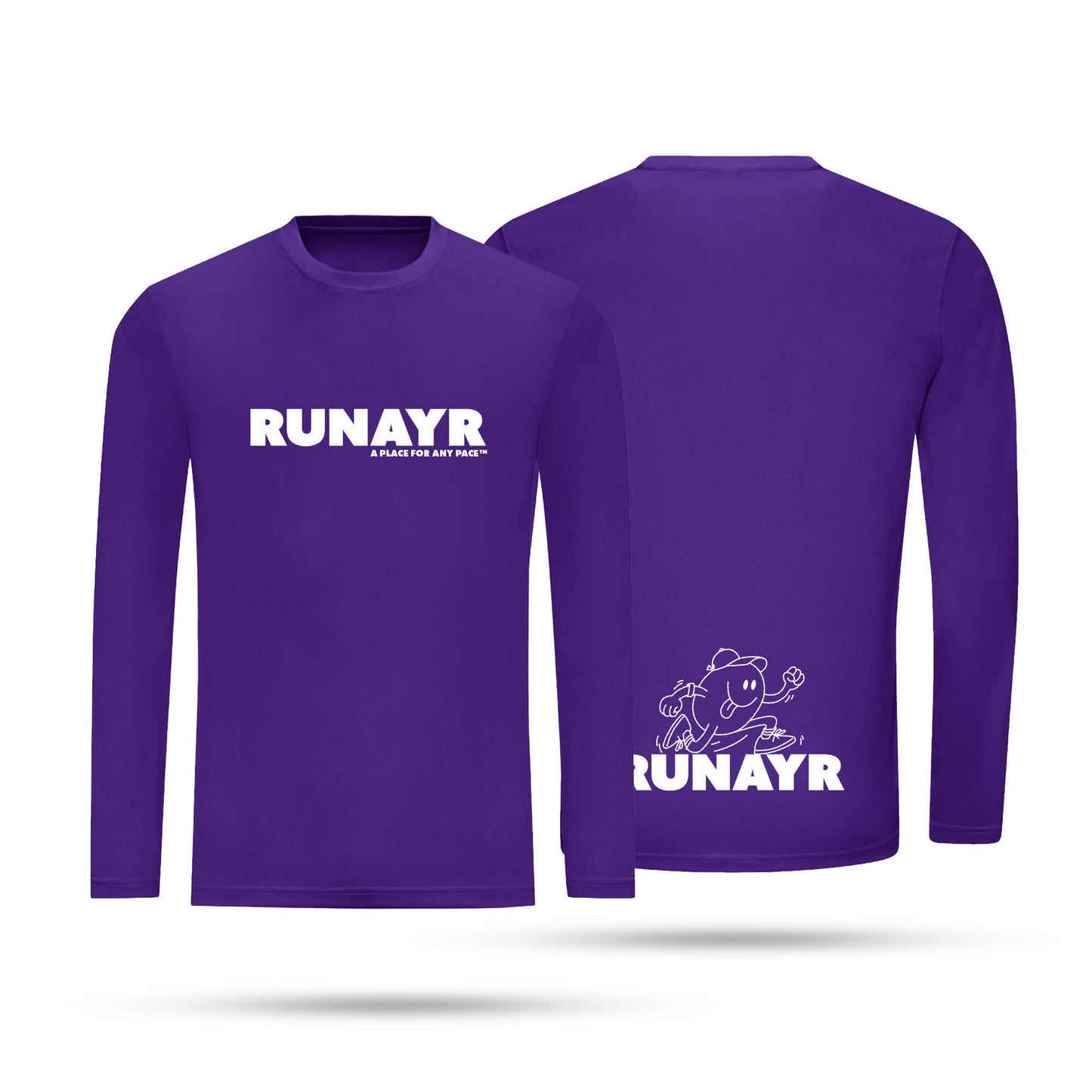 RUNAYR Adult Unisex Long Sleeve Tech T-Shirt
