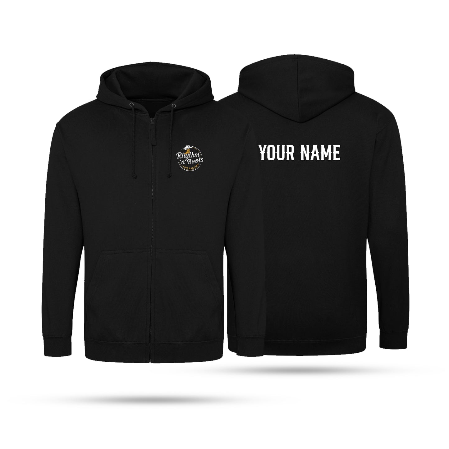 Rhythm n Boots Adult Unisex Zipped Hoodie