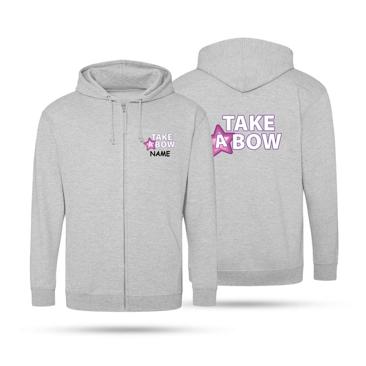 Take A Bow Adult Unisex Zipped Hoodie