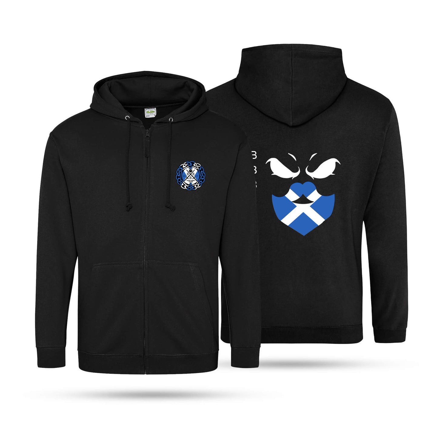 BB Adult Unisex Zip Flag Hoodie