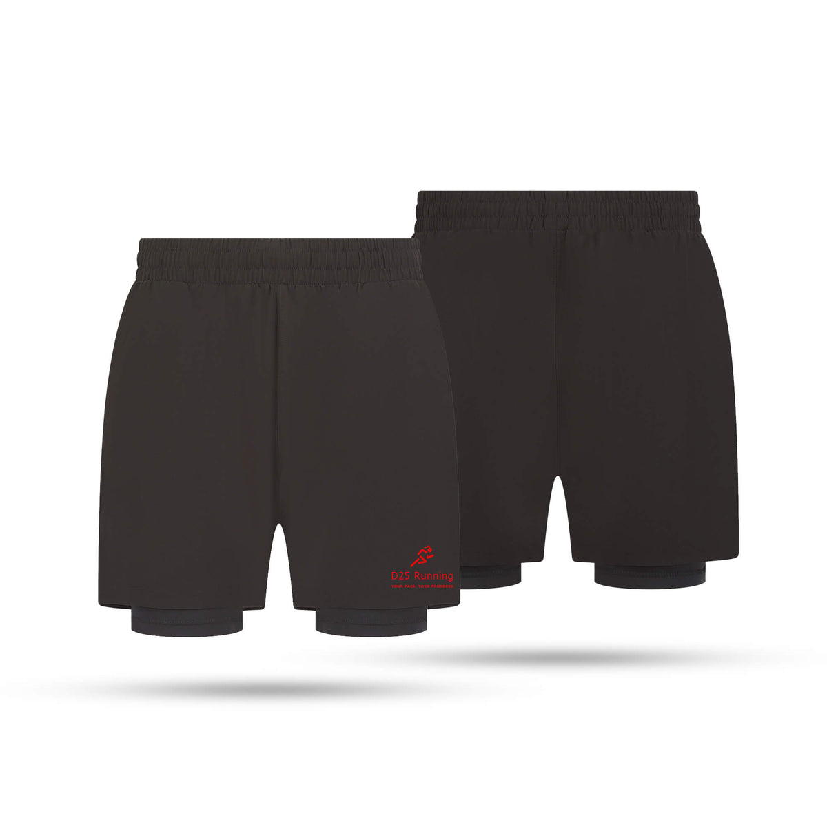 D25 Running Adult Unisex Double Layer Shorts