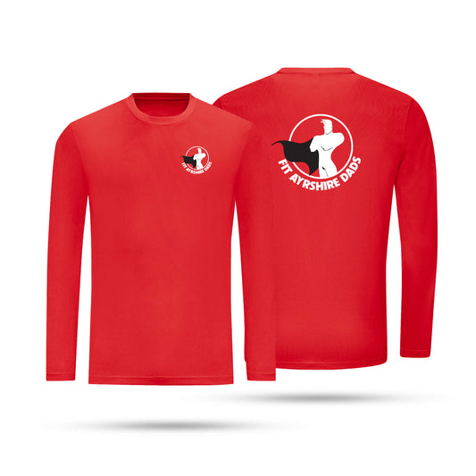 Fit Ayrshire Dads Adult Unisex Long Sleeve Tech T-Shirt