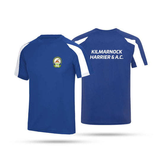 K Harrier Adult Unisex Contrast Tech T-Shirt