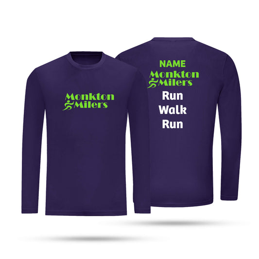 MM Run Walk Run Adult Unisex Long Sleeve Tech T-Shirt