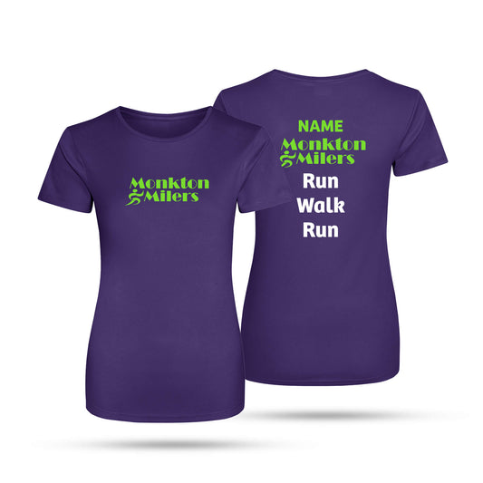 MM Run Walk Run Ladies Tech T-Shirt