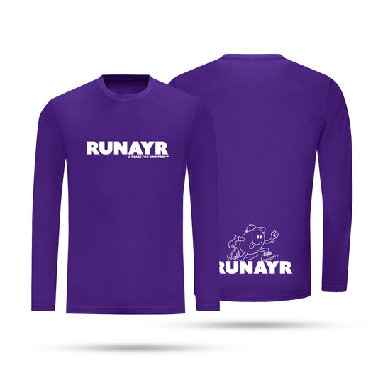 RUNAYR Adult Unisex Long Sleeve Tech T-Shirt