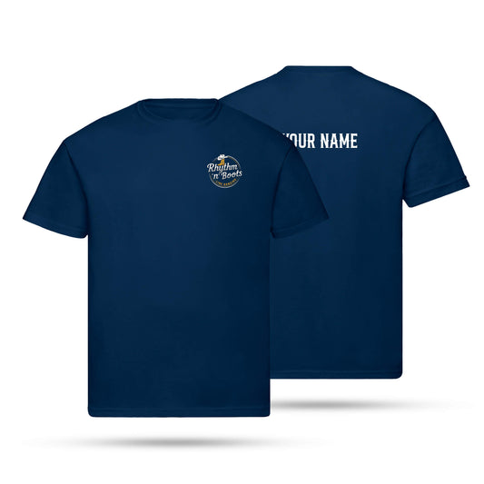 Rhythm n Boots Unisex Cotton T-Shirt Left Chest Logo