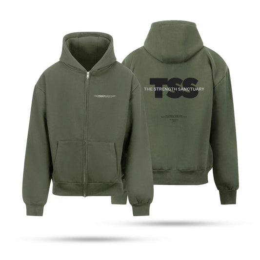 The Strength Sanctuary Adult Unisex Oversized Zipped Hoodie