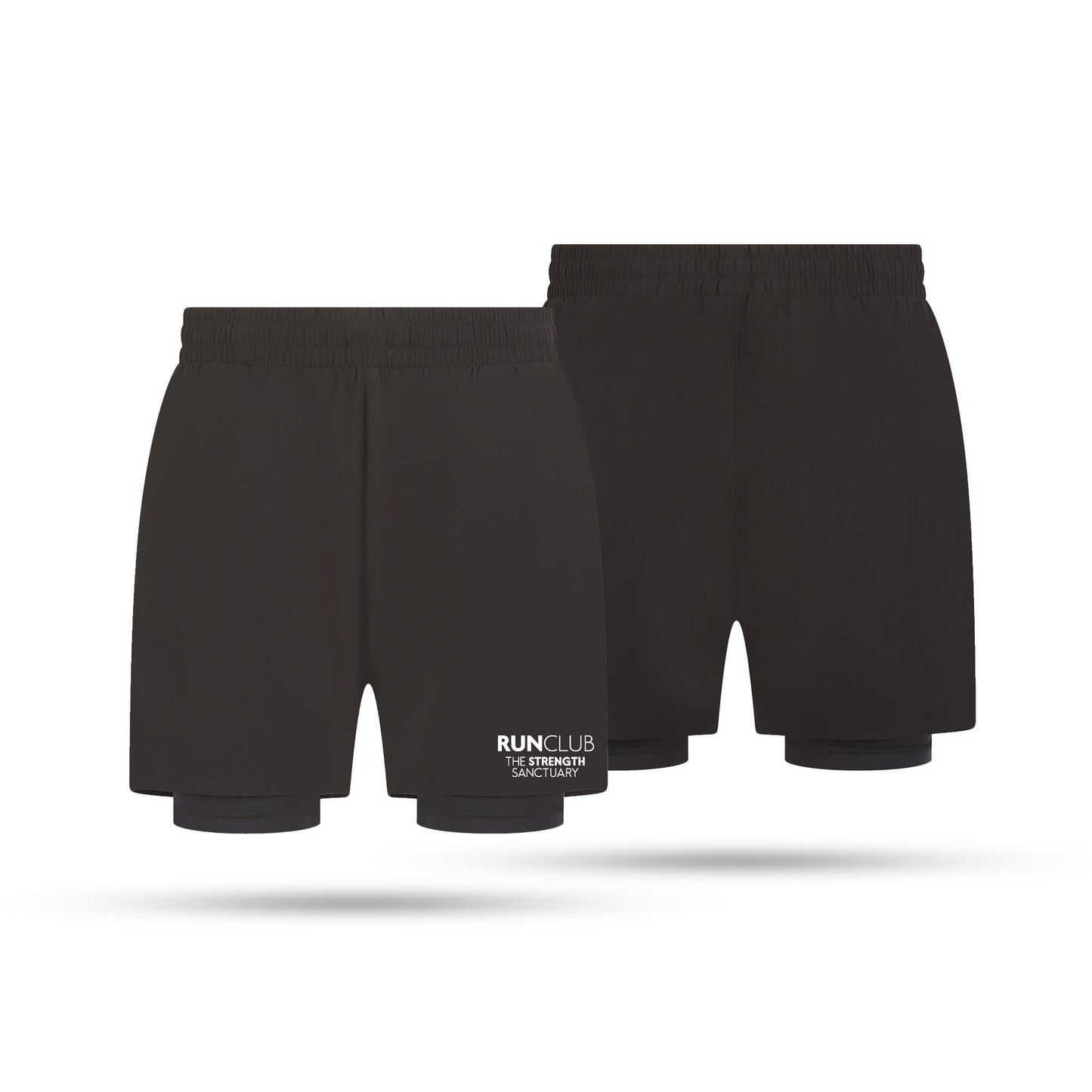 The Strength Sanctuary RUNCLUB Adult Unisex Double Layer Shorts