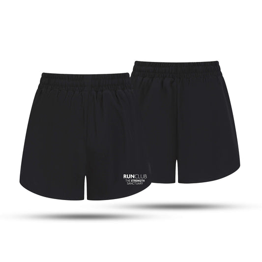 The Strength Sanctuary RUNCLUB Ladies Double Layer Shorts